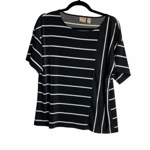 Chico's Womens Stripped Blouse